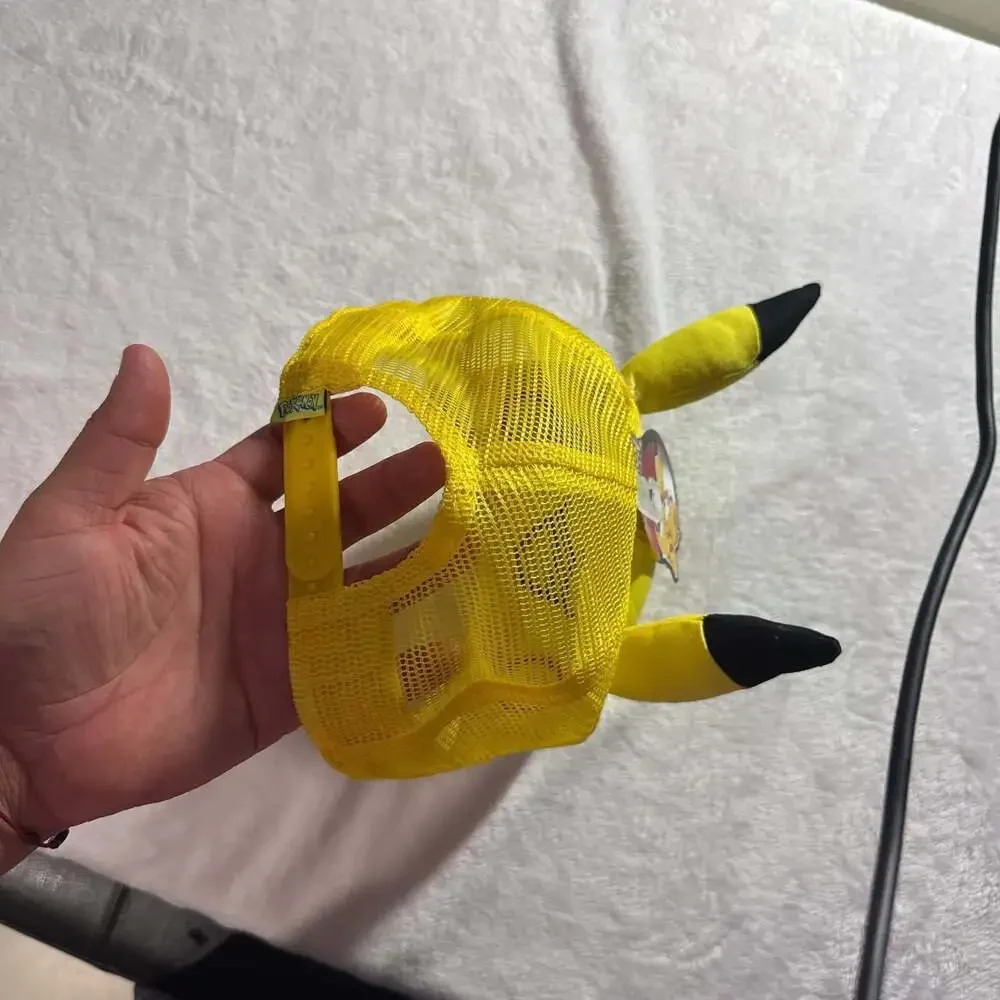 New Pikachu Yellow Trucker Hat with 3D Ears - Pokemon